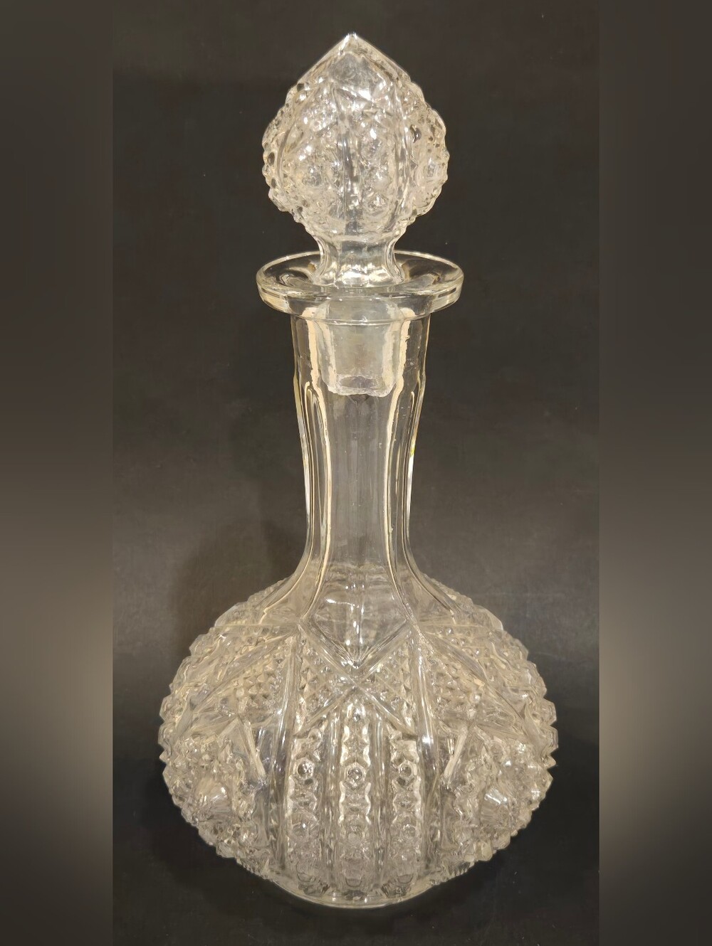 Vintage Imperial Glass # 505 Bellaire Clear Glass Decorative Decanter